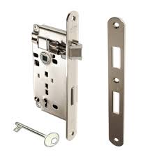 Κλειδαριά Μεσόπορτας Οβάλ AGB Νίκελ