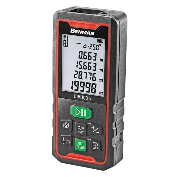 Μέτρο Laser με Δυνατότητα Μέτρησης 100m Benman 72517